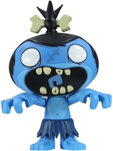 Pocket God - Zombie Pygmy figure by Dave Castelnuovo, produced by Funko. Front view.