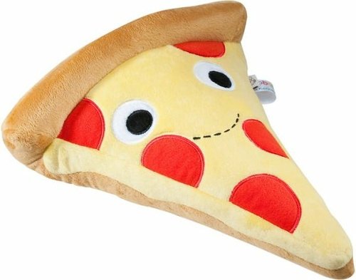Yummy Pizza Plush 12 figure by Heidi Kenney, produced by Kidrobot. Front view.