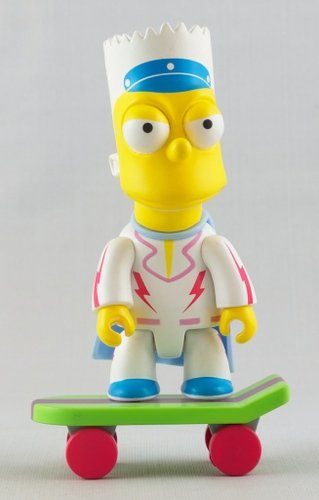Daredevil Bart figure by Matt Groening, produced by Toy2R. Front view.