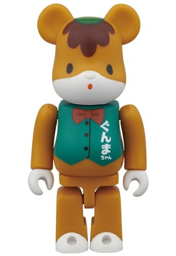 Gunma-chan (ぐんまちゃん) Be@rbrick 100% figure, produced by Medicom Toy. Front view.