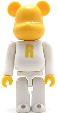 Nike AF1 Be@rbrick 100% - R figure by Nike, produced by Medicom Toy. Front view.