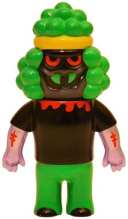 Hollis Price Trashout Halloween Version figure by Le Merde, produced by Super7. Front view.