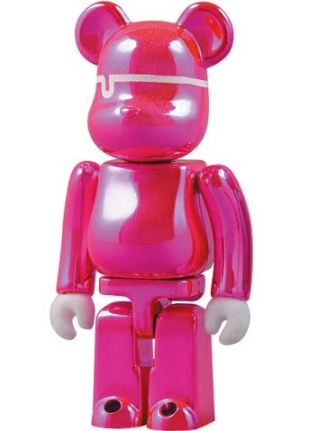 Unosawa x FrancFranc Be@rbrick - 100% figure by Unosawa, produced by Medicom Toy. Front view.
