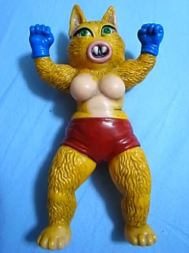 Cat Fighter - OG figure by Pico Pico , produced by Pico Pico. Front view.