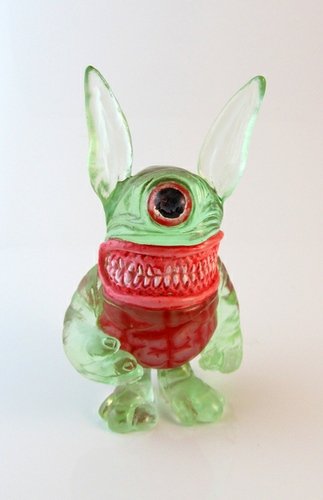 Zombie Meatster Bunny   figure by Motorbot, produced by Deadbear Studios. Front view.