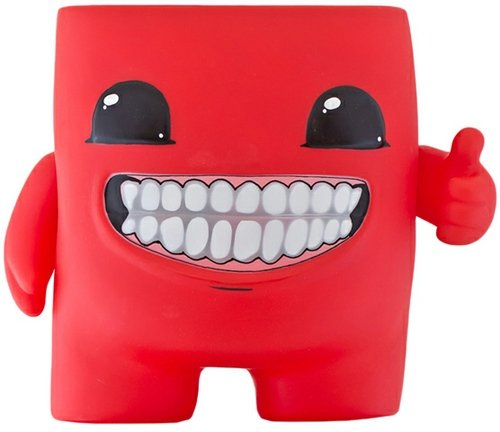 Super Meat Boy  figure by Curt Rapala, produced by Symbiote Studios. Front view.