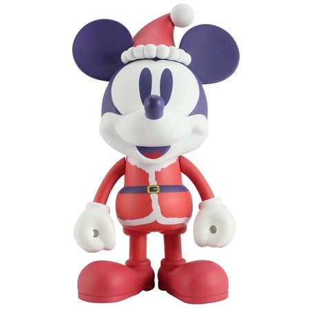 Santa Mickey Mouse (Vintage Edition) figure by Disney, produced by Play Imaginative. Front view.