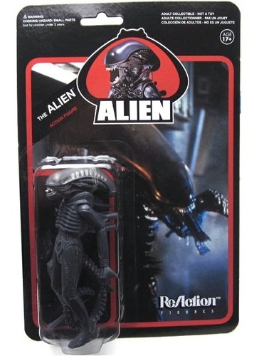 ReAction Alien - The Alien figure by Super7, produced by Funko. Front view.