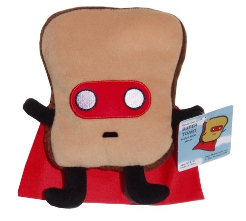 Super Toast - SDCC 12 figure by Dan Goodsell. Front view.