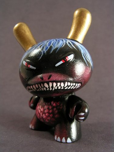 Oni figure by Monsterforge, produced by Kidrobot. Front view.