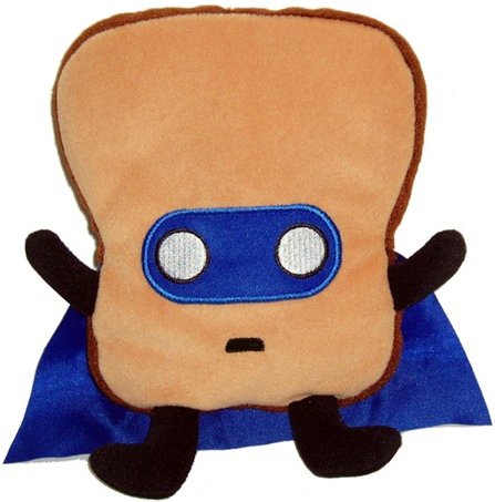 Midnight Super Toast - WonderCon 2013 figure by Dan Goodsell. Front view.