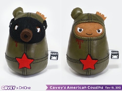 Cavey x DrilOne figure by A Little Stranger. Front view.