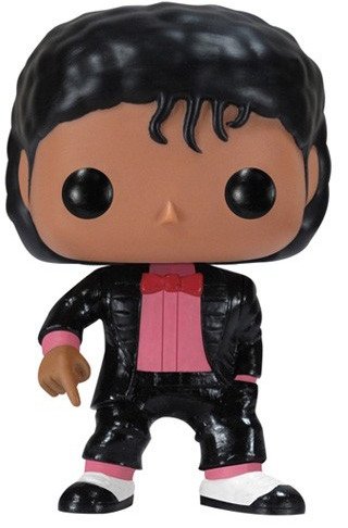 Michael Jackson - Billie Jean  figure, produced by Funko. Front view.