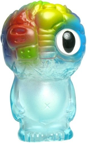 Chaos Q Bean - Painted Clear Blue figure by Mori Katsura, produced by Realxhead. Front view.