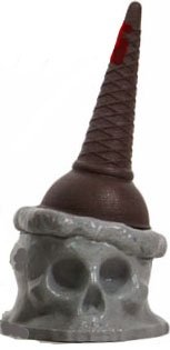 Ice Scream Man - Black Sesame, NYCC Exclusive figure by Brutherford, produced by Brutherford Industries. Front view.