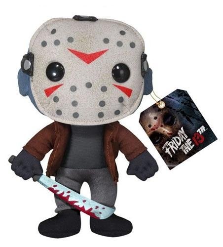 Jason Voorhees 7 Plush figure, produced by Funko. Front view.