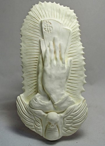 YOU NEED JESUS! - Pseudo Cultured Marble colourway figure by Pbk, produced by Pbk. Front view.