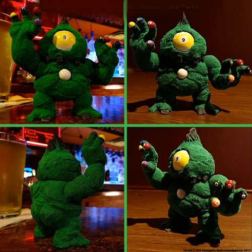 8-Ball Custom figure by Tony Simione, produced by Radioactive Uppercut. Front view.