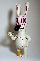 Dumb Luck (Book Cover edition) figure by Gary Baseman, produced by Critterbox. Front view.