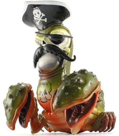 Cap’n Rotnclaw - Brine Edition figure by Greg Craola Simkins, produced by Strangeco. Front view.