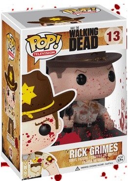 Rick Grimes - NYCC 2012 figure, produced by Funko. Front view.
