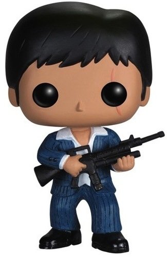 Scarface - Tony Montana POP! figure by Funko, produced by Funko. Front view.