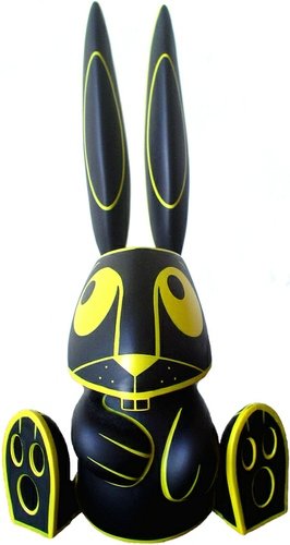 Mr. Bunny - Lava  figure by Joe Ledbetter, produced by Wheatywheat. Front view.
