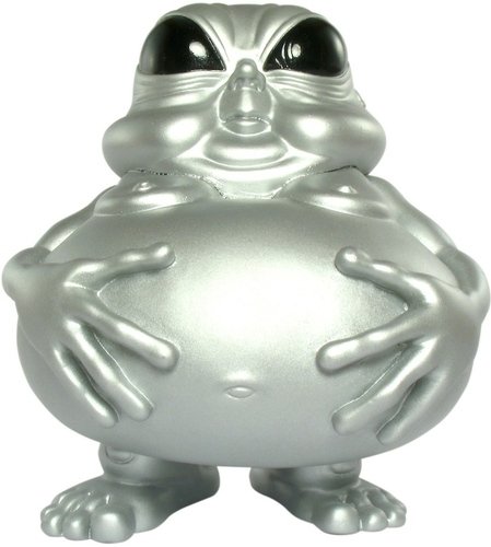 Obese Alien figure by Ron English, produced by Mindstyle. Front view.
