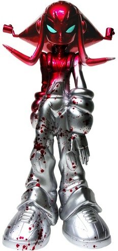 Dizign - Bloody  figure by Erick Scarecrow X Dead Presidents, produced by Esc-Toy. Front view.