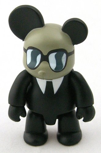 Bear In Black figure, produced by Toy2R. Front view.