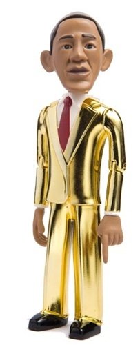 Inaugural Obama Action Figure figure, produced by Jailbreak Toys. Front view.