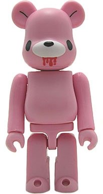 Gloomy Bear - Artist Be@rbrick Series 2 figure by Mori Chack, produced by Medicom Toy. Front view.