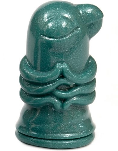 Micro Angel Bird - Green Glitter  figure by Katope, produced by Gargamel. Front view.