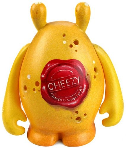 Cheezy figure by Famous When Dead. Front view.