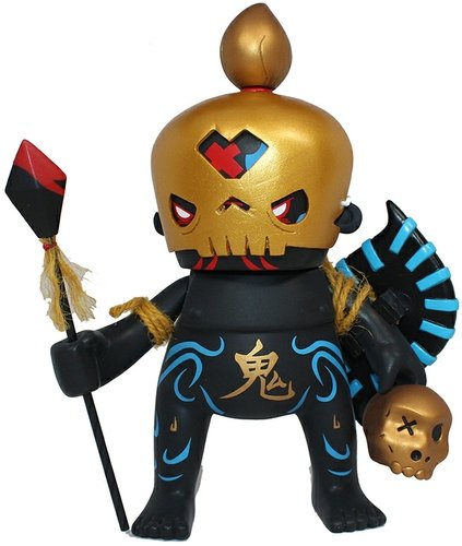 Ghost Tribe X Warrior - Darkness Edition, SDCC 2013 figure by Beefy, produced by Beefy & Co. Front view.