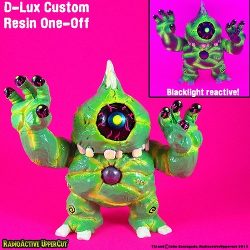 8-Ball figure by D-Lux, produced by Radioactive Uppercut. Front view.