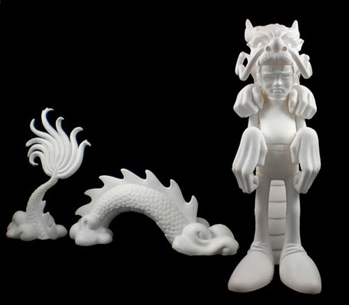 Kid Dragon - Blank figure by Sam Flores, produced by The Loyal Subjects. Front view.