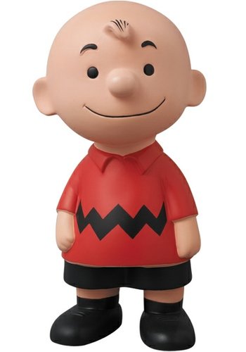 Charlie Brown - Peanuts Vintage Ver. VCD No.212 figure by Charles M. Schulz, produced by Medicom Toy. Front view.