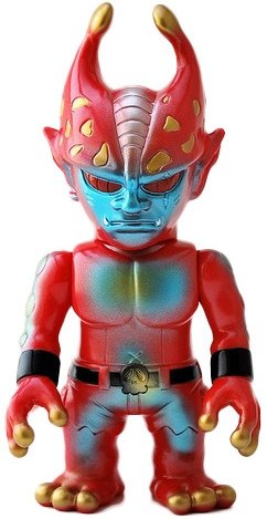 Mutant Evil - Pearl Red figure by Mori Katsura, produced by Realxhead. Front view.