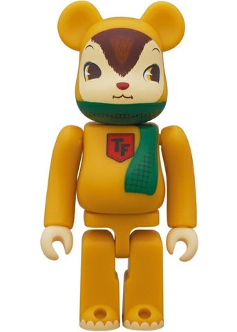 ToysField Kuma Be@rbrick 100% figure by Katsutoshi Otsuka, produced by Medicom Toy. Front view.