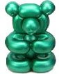 Green Bear figure, produced by Kidrobot. Front view.