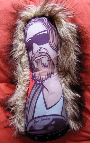 The Dude  figure by Reuben Rude, produced by Circus Punks. Front view.