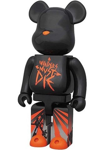 The Prodigy Be@rbrick 400%  figure, produced by Medicom Toy. Front view.