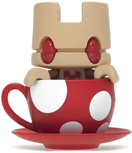 Mini Tea - Shroom  figure by Matt Jones (Lunartik), produced by Lunartik Ltd. Front view.