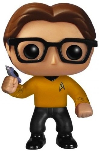 The Big Bang Theory - Lenoard Hofstadter POP! (Trek) figure by Funko, produced by Funko. Front view.