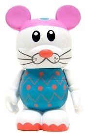 Easter Egg Bunny figure by Maria Clapsis, produced by Disney. Front view.