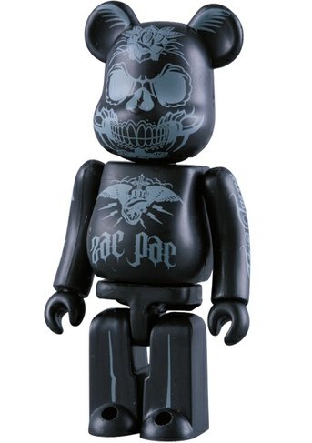 Bad Town Be@rbrick 100% - SDCC 09 figure by Maxx242, produced by Medicom Toy. Front view.