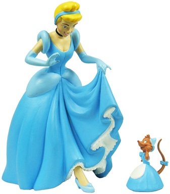 Cinderella & Suzy figure by Disney, produced by Play Imaginative. Front view.