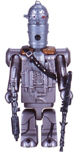 Kubrick Star Wars IG-88 figure by Lucasfilm Ltd., produced by Medicom Toy. Front view.