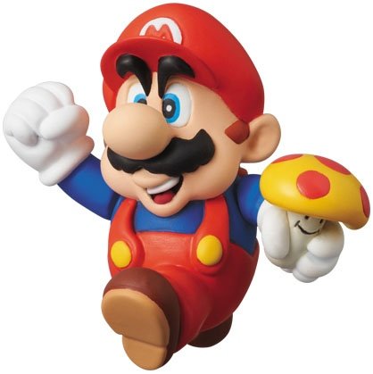 Mario - UDF No.174 figure by Nintendo, produced by Medicom Toy. Front view.
